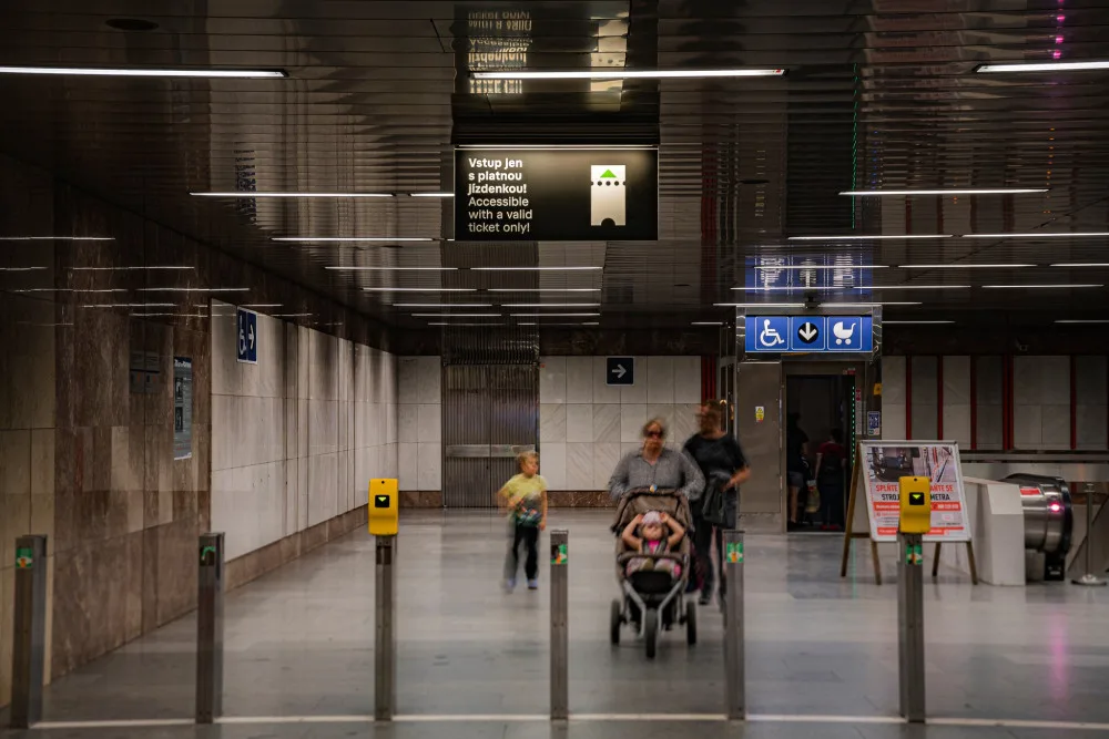 Stanice metra Palmovka dostala jako první nové značení