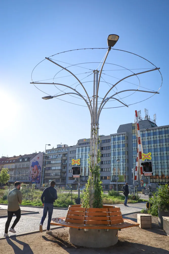 Šestka instalovala zelené lampy. Inspirovala se v Singapuru