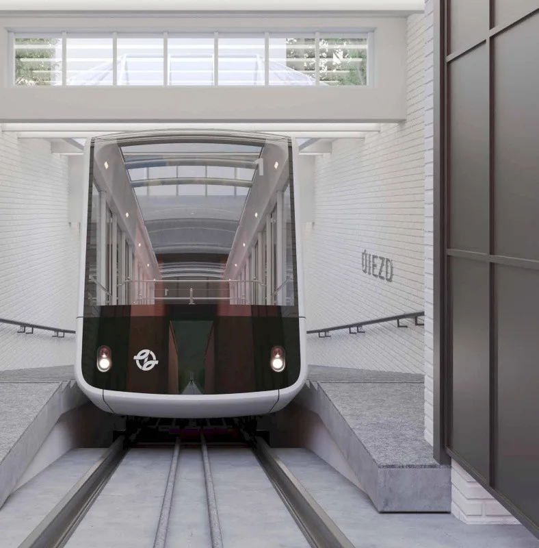 Nové vozy lanovky na Petřín vytvořila designérka, která navrhla tramvaj i erotické pomůcky