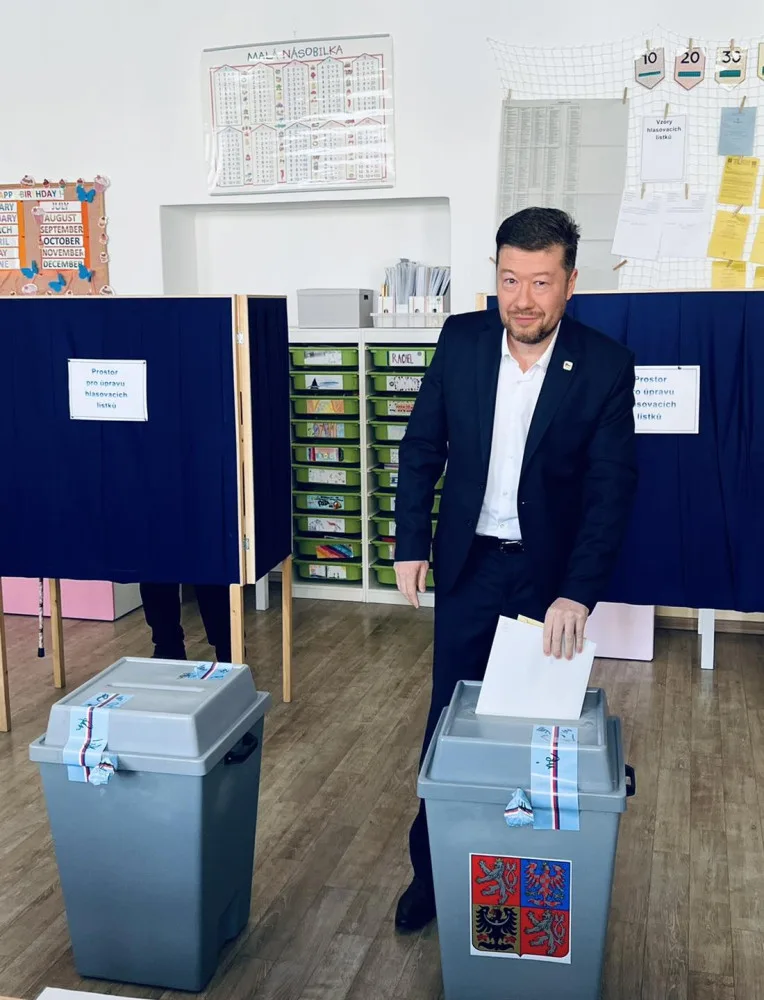 Tomio Okamura při letošních volbách.