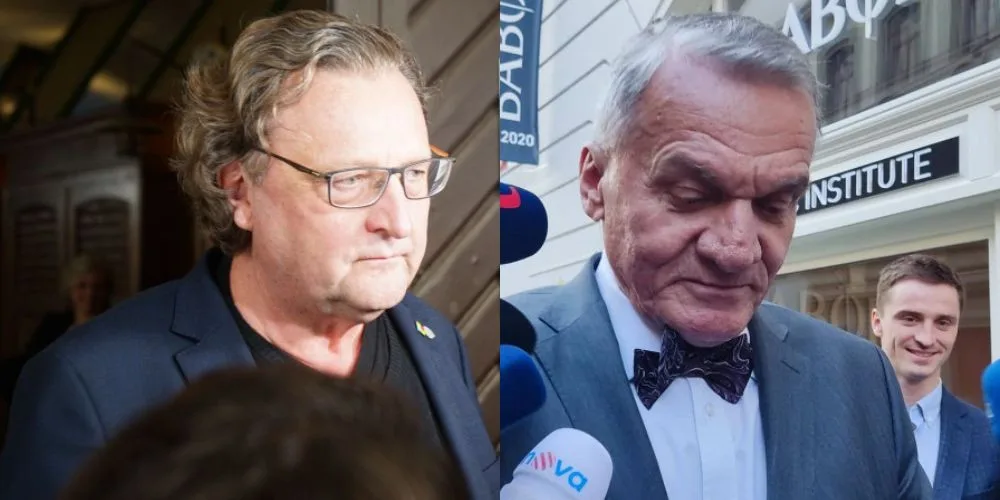 Petr Hlaváček (STAN) a Bohuslav Svoboda (ODS).