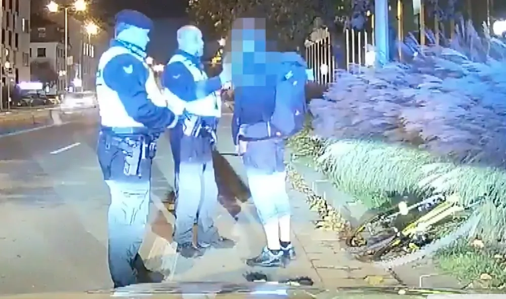 Cyklista skončil na záchytce.