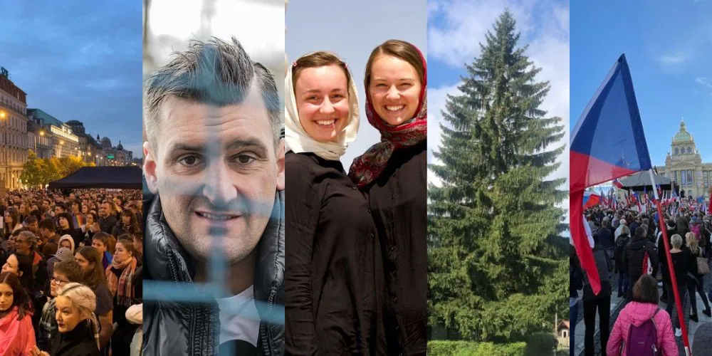 ŘÍJEN 2022: Demonstrace, pražský vánoční strom a cestovatelky, které poznaly Írán