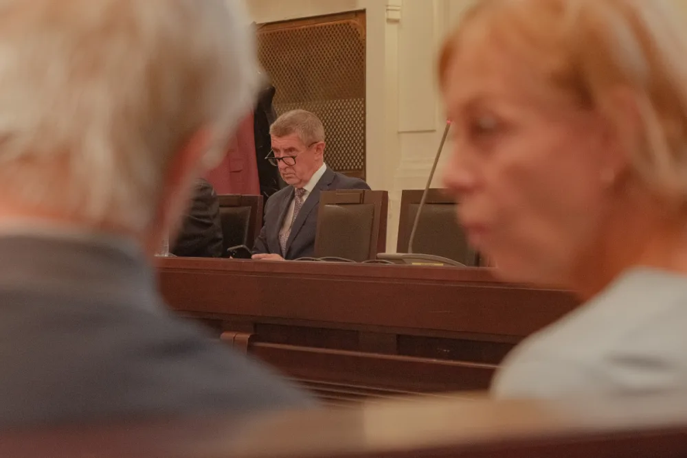 Andrej Babiš u městského soudu v Praze