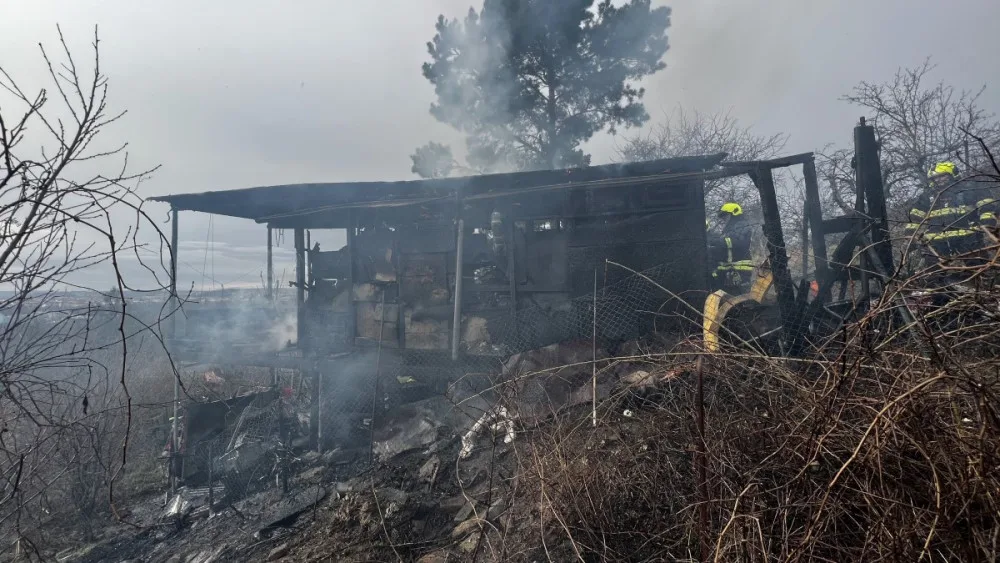 VIDEO: V Troji shořela chatka určená k demolici
