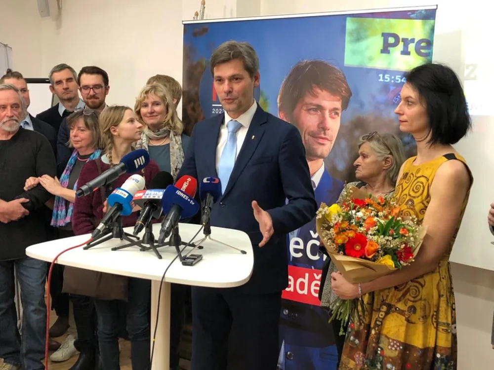 Marek Hilšer ve svém štábu.