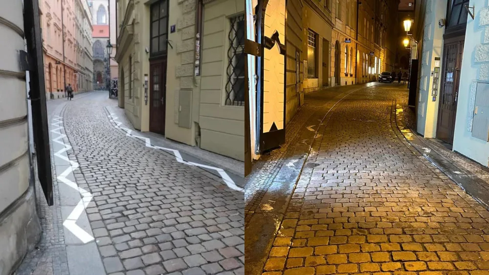 Namalovat, smazat a zase namalovat. Bizarní příběh klikaté čáry v centru Prahy nekončí
