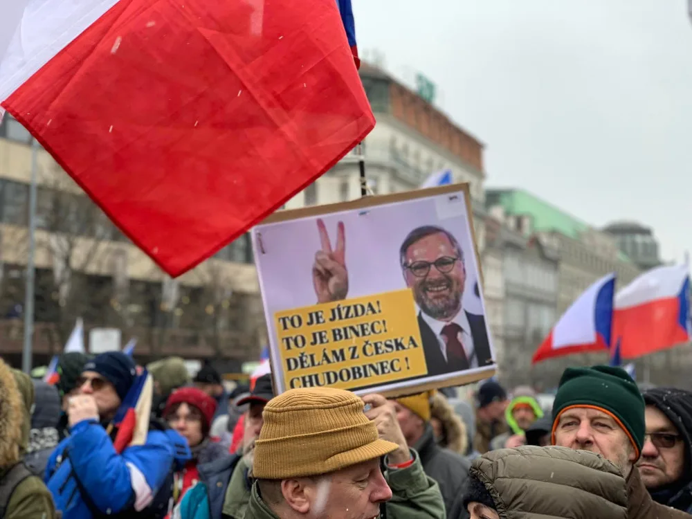 VIDEO: V centru Prahy začala demonstrace Česko proti bídě