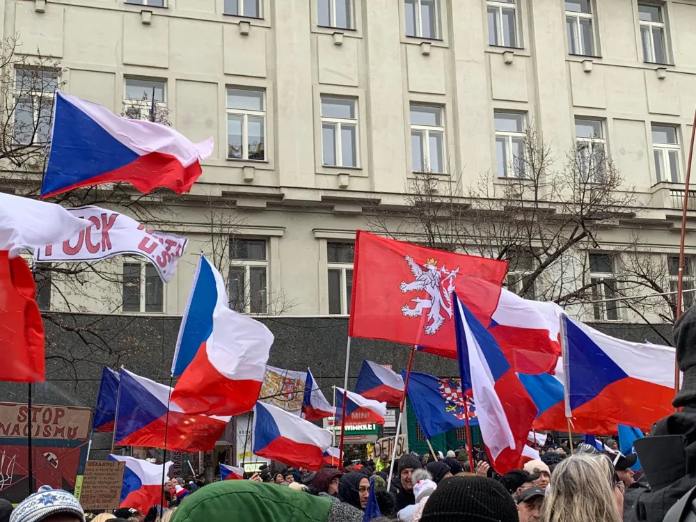 VIDEO: V centru Prahy začala demonstrace Česko proti bídě