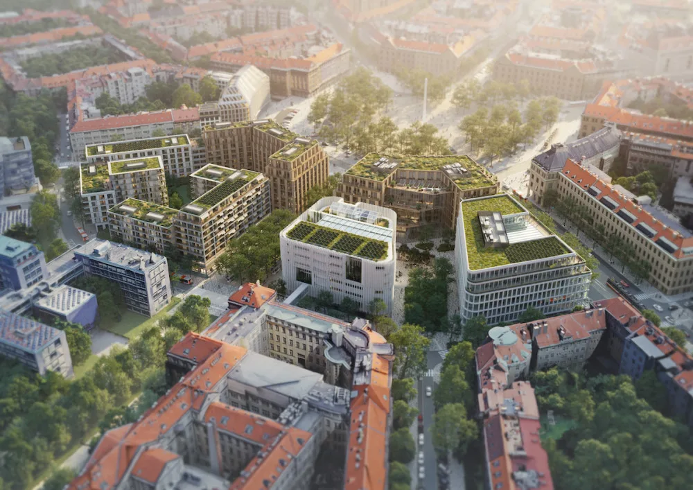 Návrh týmu Cityförster (NL) + Studio Perspektiv (ČR)