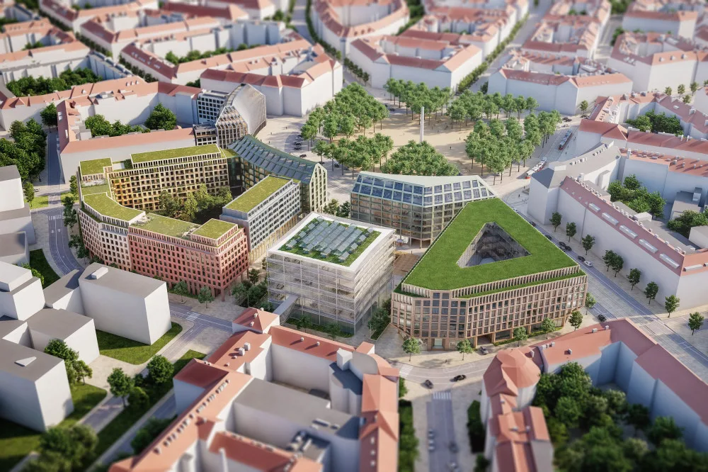 VIZUALIZACE: Čtvrtý kvadrant Vítězného náměstí navrhne česko-nizozemský tým architektů