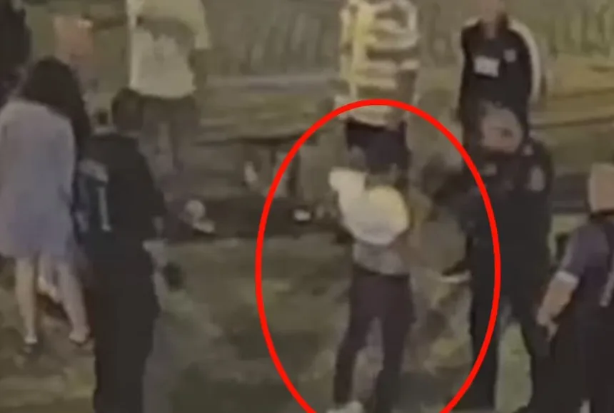 VIDEO: Opilý muž obtěžoval ženy sedící na lavičce. Když o něj nejevily zájem, ukázal jim svou zbraň