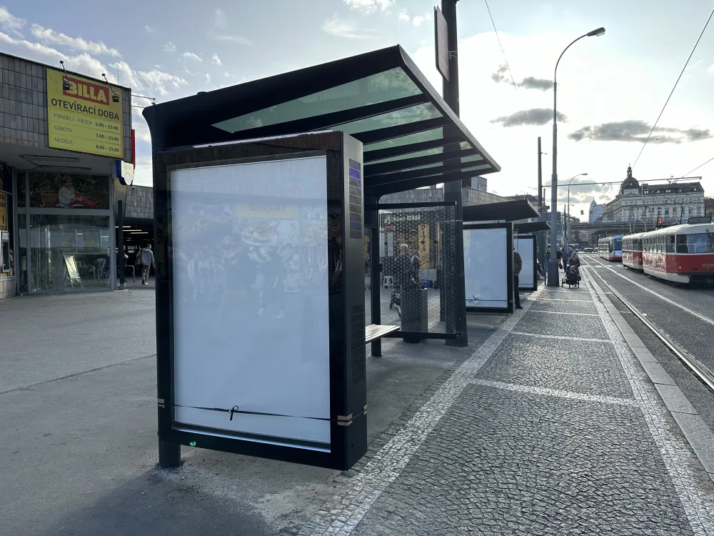 Digitální obrazovky budou i na zastávce Florenc.
