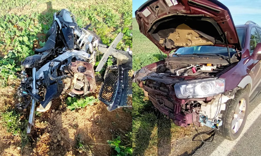 Motorkář dostal smyk a zemřel po srážce s autem v protisměru
