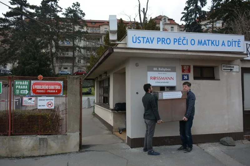 Nový babybox v Praze-Podolí.