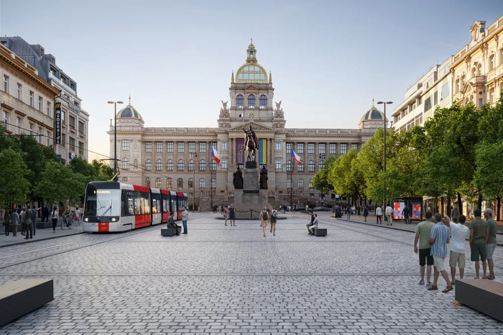 ANKETA: Za tři roky se vrátí tramvaje do horní části Václavského náměstí. Primátor je skeptický, co na projekt říkáte vy?