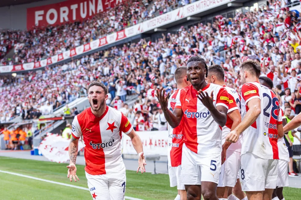 Slavia na úvod kvalifikace Ligy mistrů porazila Union 3:1, dva góly dal Chorý