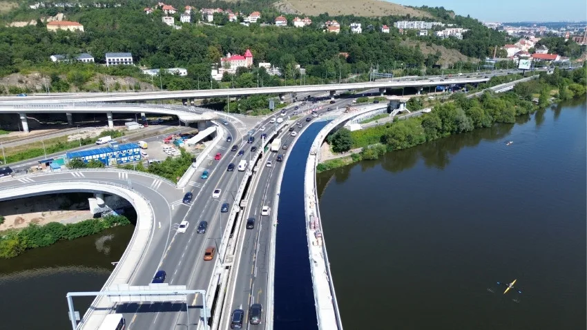 Po víkendu začne poslední etapa oprav Barrandovského mostu