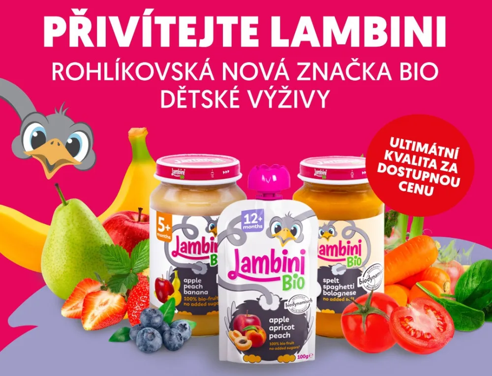 Rohlik.cz představuje Lambini BIO. Novou privátní značku dětské výživy s certifikací Demeter