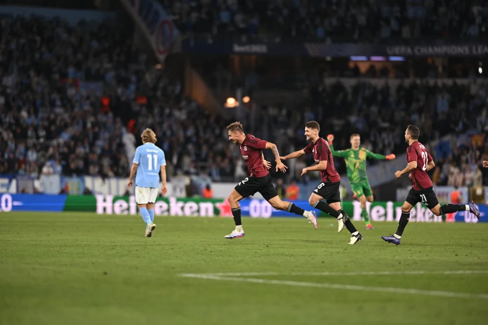Sparta vyhrála v Malmö 2:0 a je blízko návratu do Ligy mistrů po 19 letech