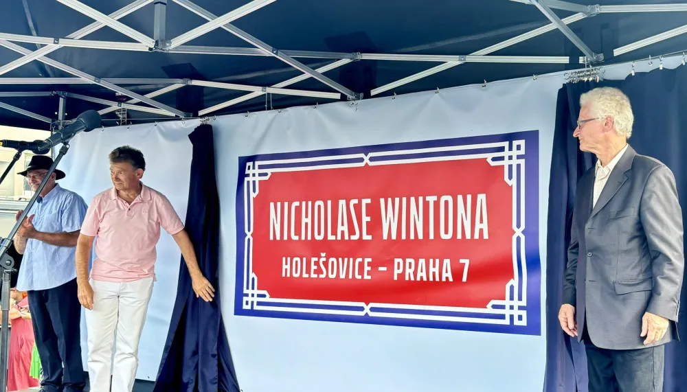 Slavnostní otevření ulice Nicholase Wintona