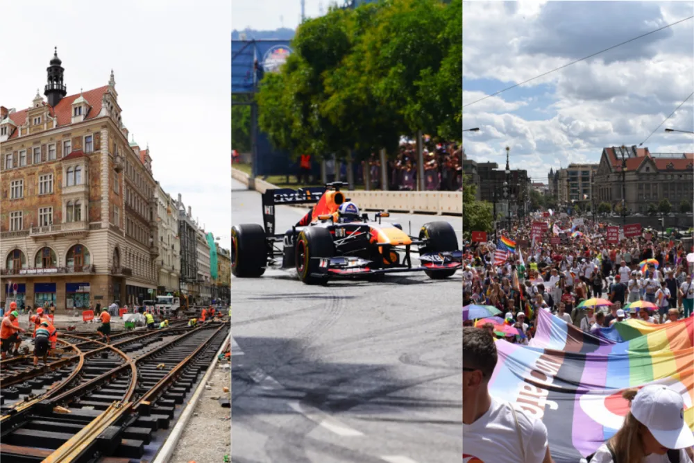 SRPEN 2024: Rozkopaná Praha, formule v Karlíně a duhový pochod