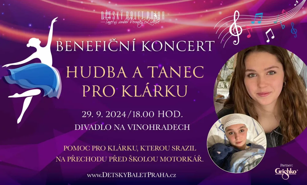 Klárku srazil na přechodu před školou motorkář. Težce zraněná ležela týdny v umělém spánku, teď pro ni pořádají benefiční koncert