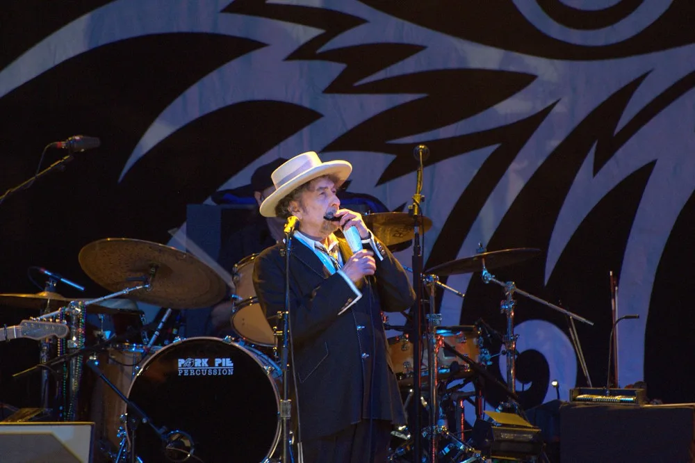 Bob Dylan na koncertě v roce 2011