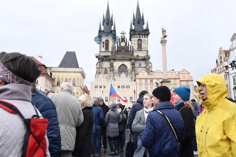 FOTOGALERIE: Podívejte se na atmosféru demonstrace Zůstaňme demokratickým srdcem Evropy Milionu chvilek