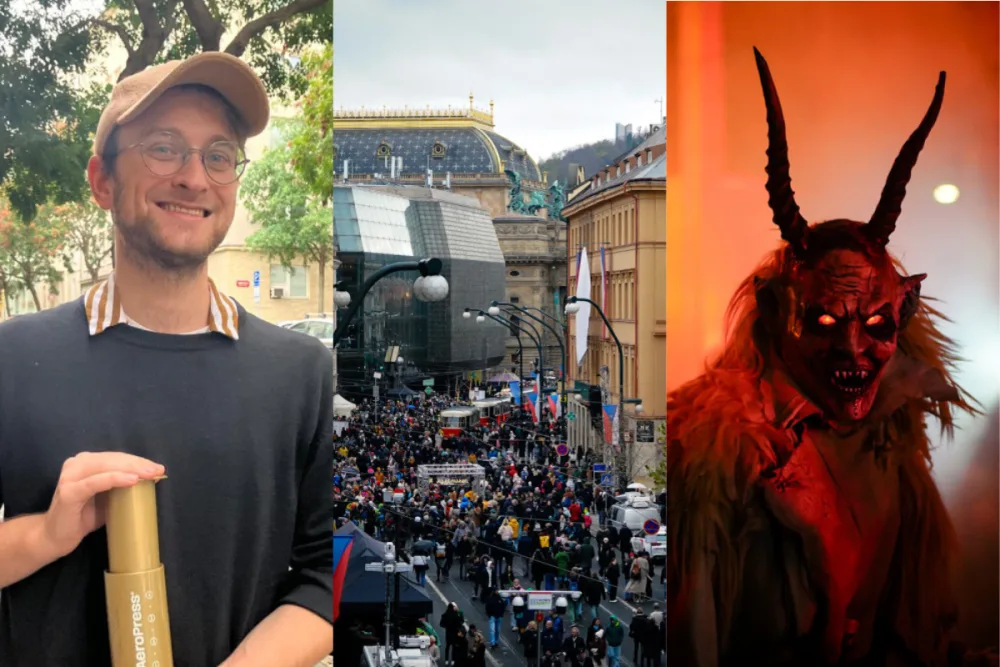 Neobyčejný kávový nadšenec, divoká Národní a děsiví krampusové