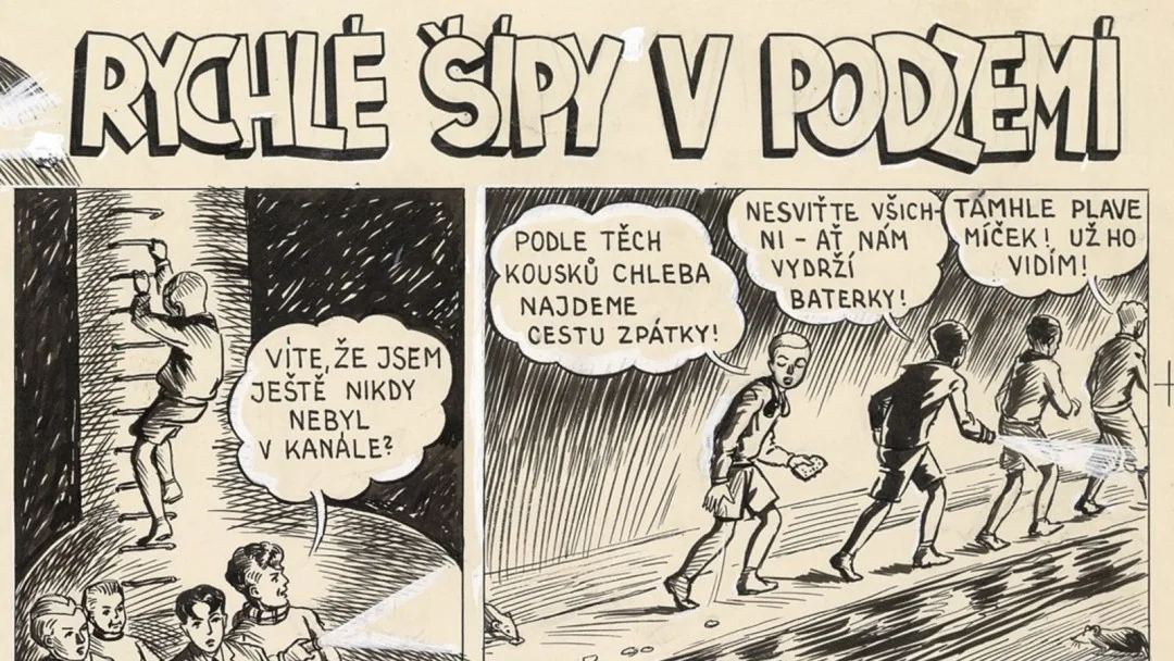 Pražské Muzeum literatury poprvé vystavuje originály prvních Rychlých šípů