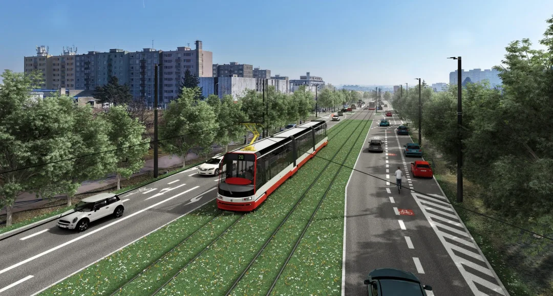Stavba tramvajové tratě Libuš - Nové Dvory začne asi příští rok, dopravní podnik má povolení.