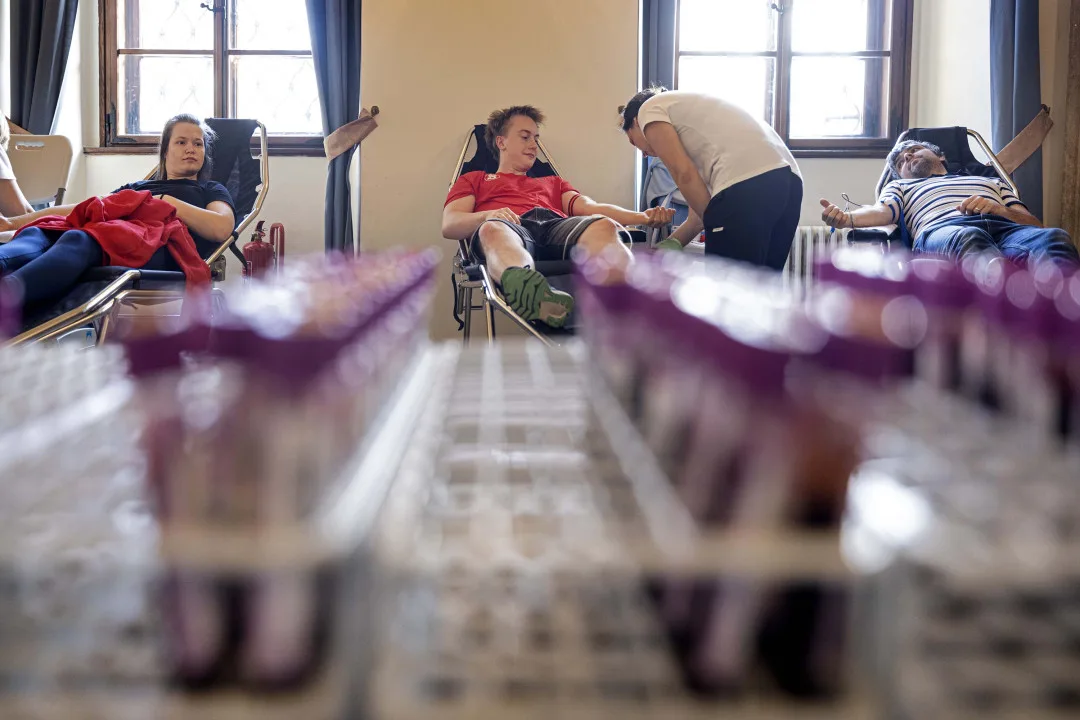 Sokolové při tradičním hromadném odběru darovali 28 litrů krve