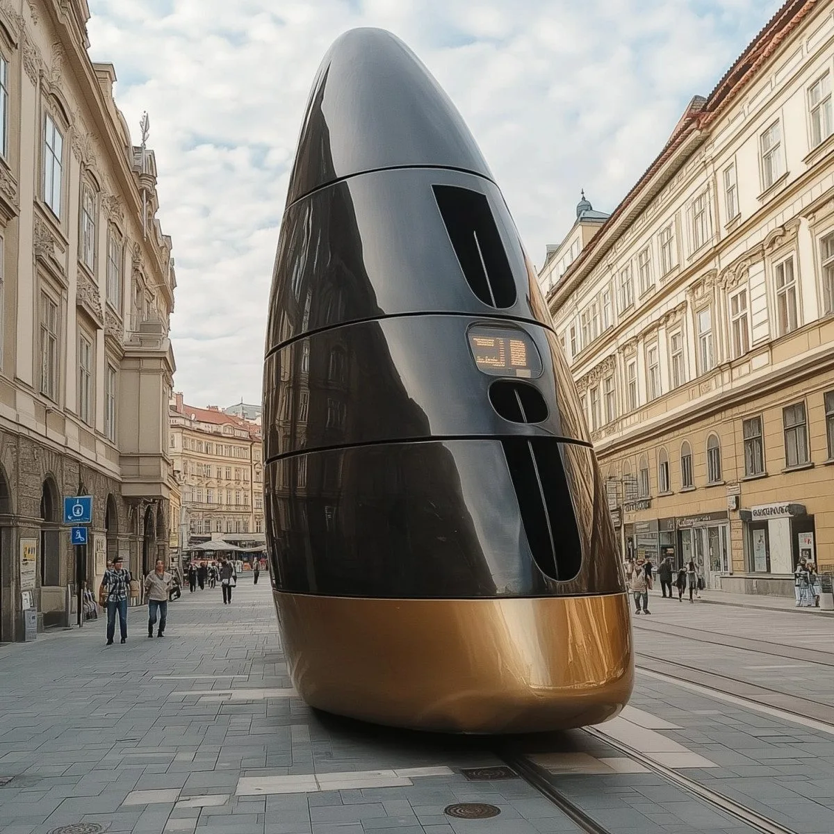 Brněnský orloj na Staromáku, tramvaj do Zlaté uličky a strážníci s drony. S aprílovými vtípky s i v Praze vyhráli