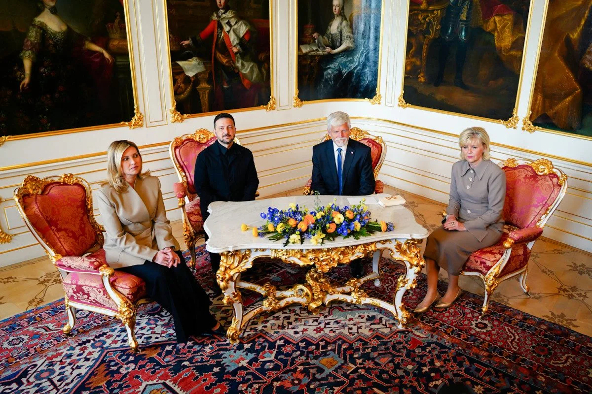 FOTOGALERIE: Prezident Pavel přijal na Hradě Zelenského při slavnostním ceremoniálu