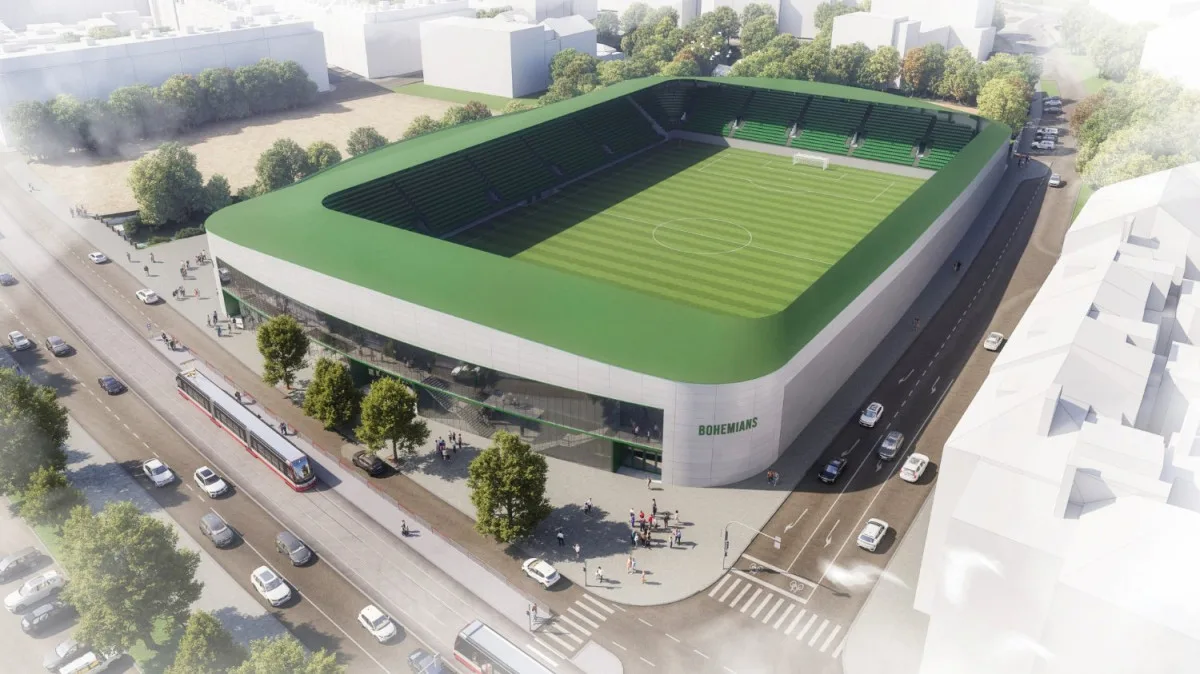 VIZUALIZACE: Nový stadion Bohemians dostal podobu, práce na Ďolíčku začnou už letos