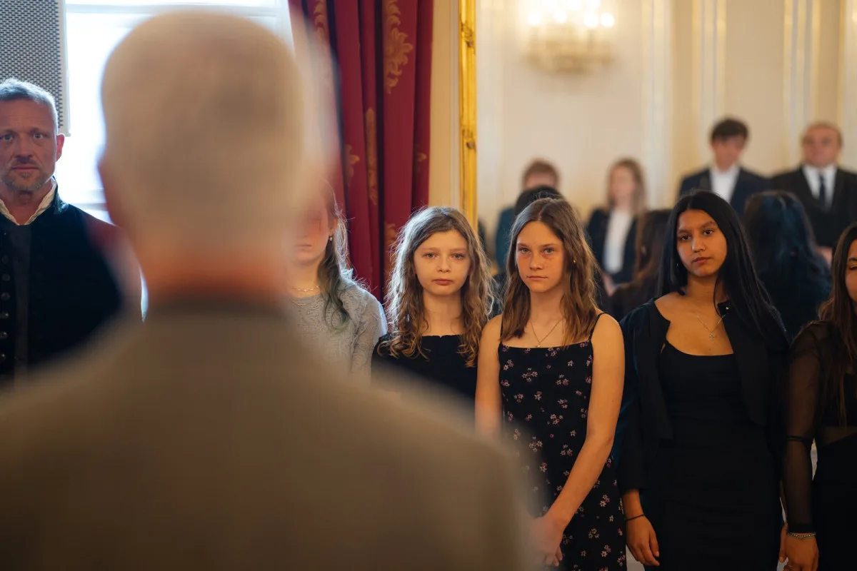 Prezidentský pár přijal na Hradě děti z dětských domovů, které hrály ve filmu Amerikánka