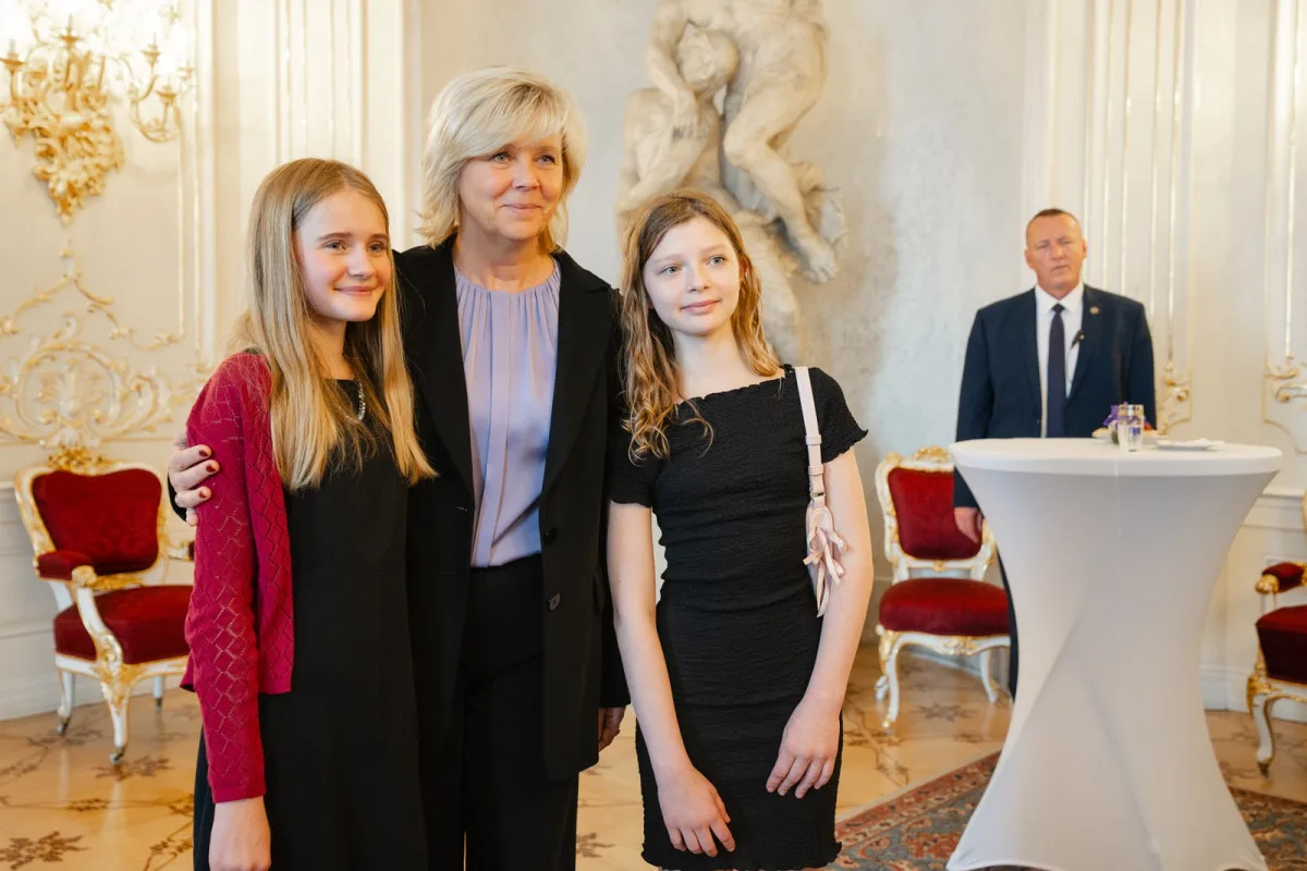 Prezidentský pár přijal na Hradě děti z dětských domovů, které hrály ve filmu Amerikánka