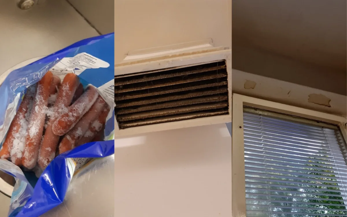 Hygienici objevili namražené párky i špínu na vzduchotechnice a zdech.