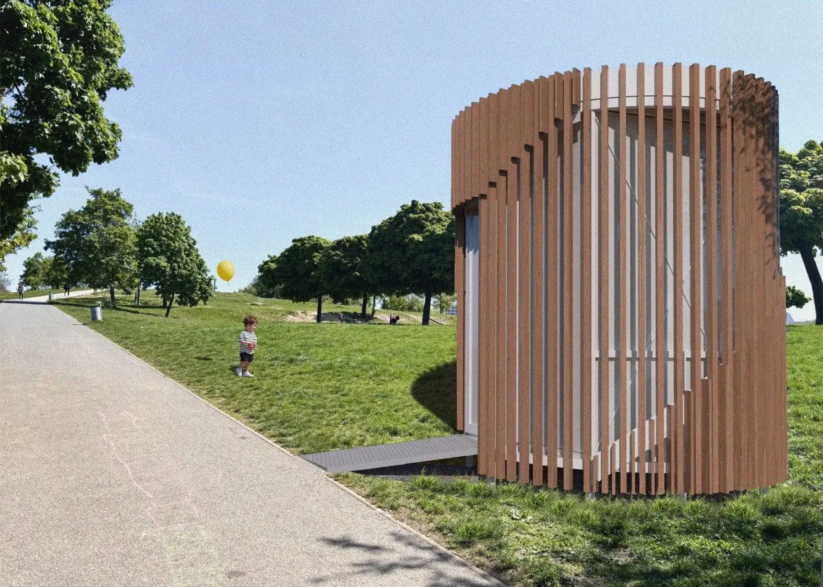 Park Parukářka bude mít novou veřejnou toaletu. Navrhli ji studenti architektury