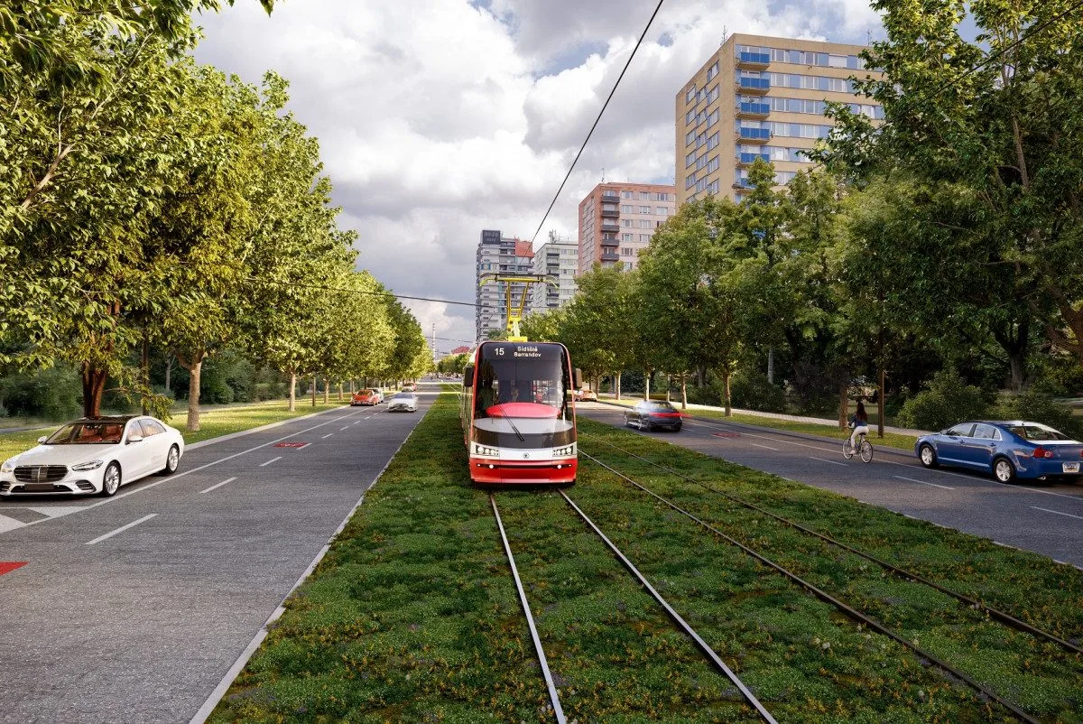 Začala stavba tramvajové trati do Malešic, potrvá do roku 2027