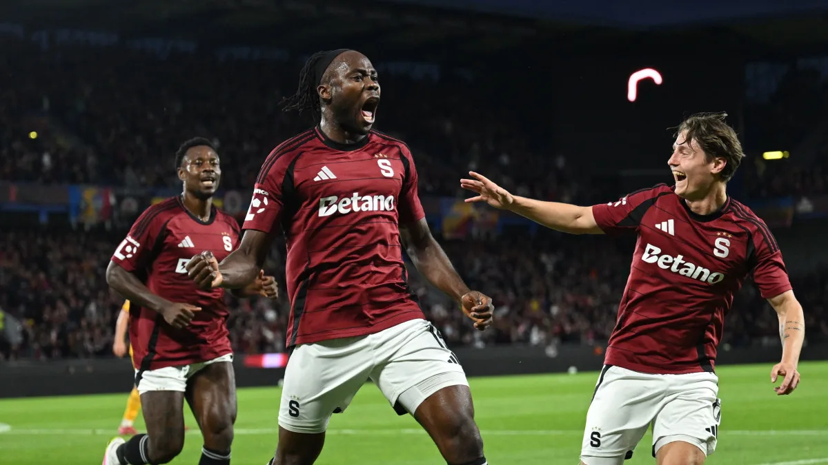 Fotbalisté Sparty otočili zápas s Duklou a vyhráli 3:2. Utkání rozhodl Uchenna