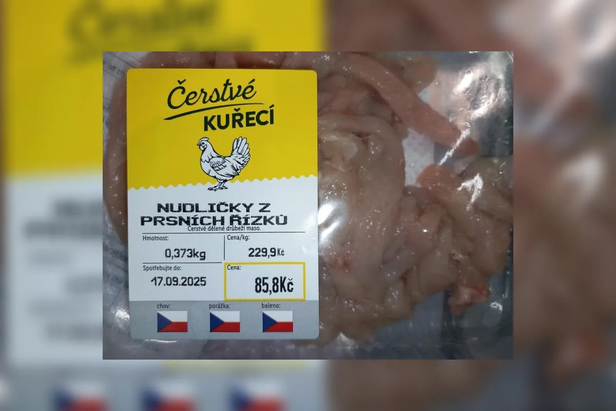 Maso po otevření zapáchalo.