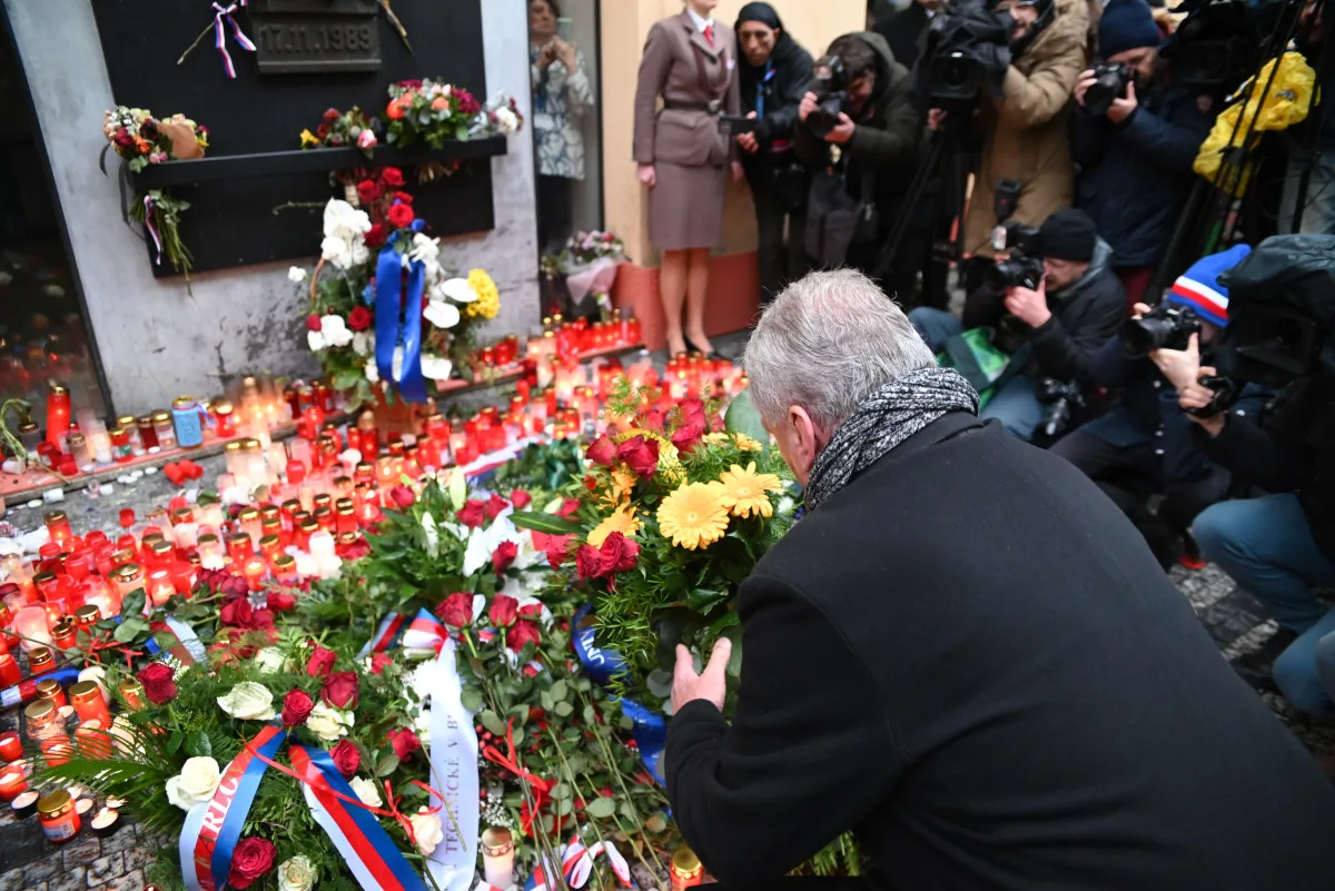 FOTO,VIDEO: 17. listopad na Národní třídě. Pavel, Babiš I Rakušan sklidili kritiku