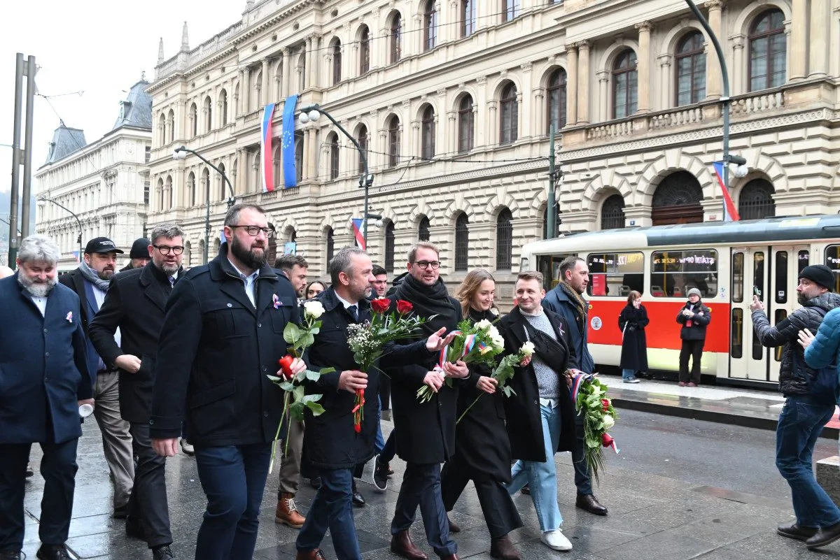FOTO,VIDEO: 17. listopad na Národní třídě. Pavel, Babiš I Rakušan sklidili kritiku