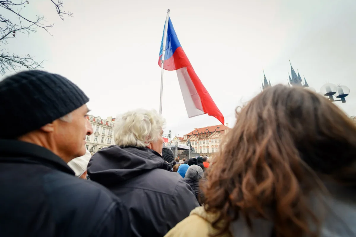 FOTO: Na protivládní demonstraci Milionu chvilek dorazily na Staromák tisíce lidí