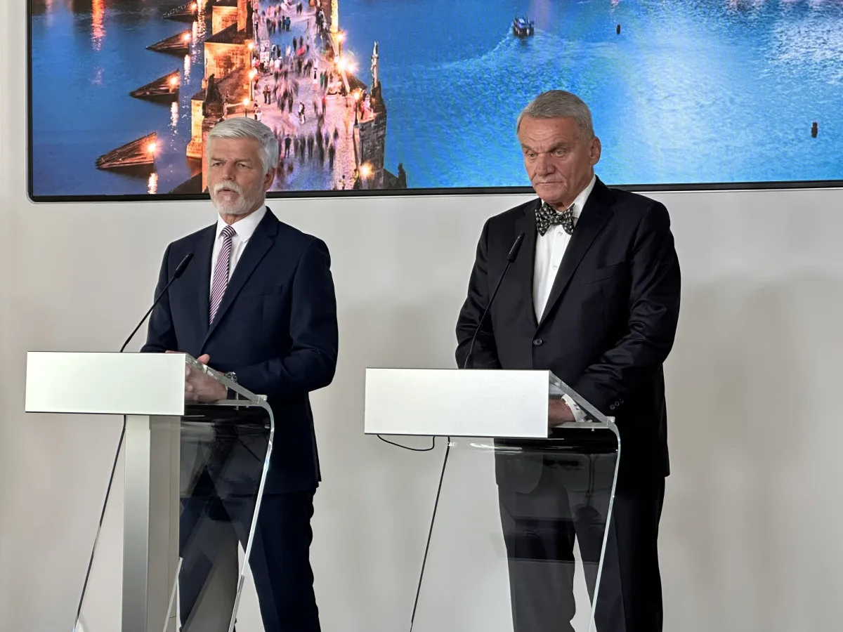 Petr Pavel s primátorem Bohuslavem Svobodou v roce 2023.