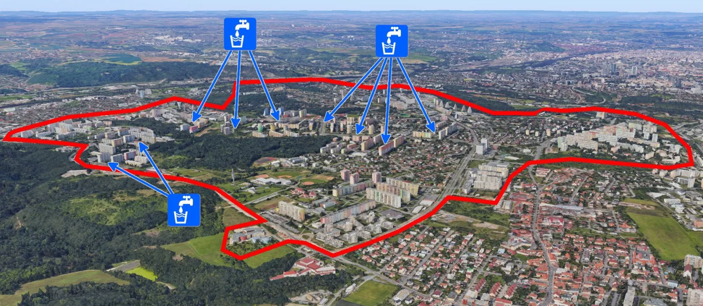 Bez vody budou lidé ve výše položených částech Modřan, Kamýku, Lhotky, Braníku, Krče a Hodkoviček.
