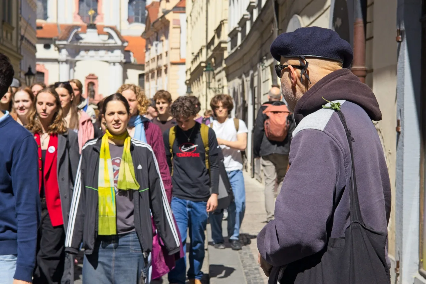 OBRAZEM: Nespokojení studenti, Hřib proti Ševčíkovi. Akce na podporu médií přilákala stovky lidí