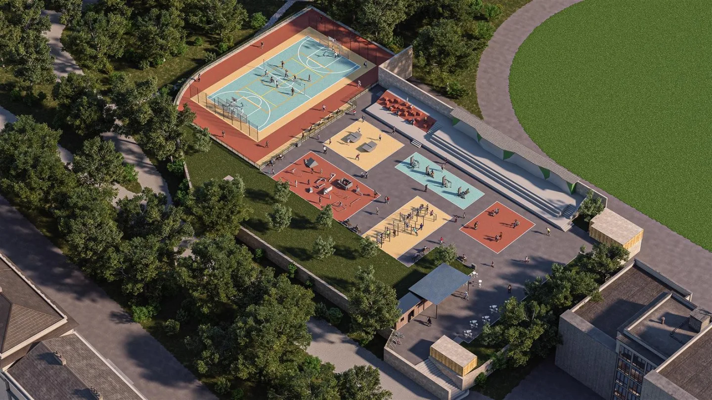 Praha 2 zmodernizuje sportoviště u Sokola v Riegrových sadech